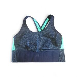 Under Armour Black and Green Sports Bra